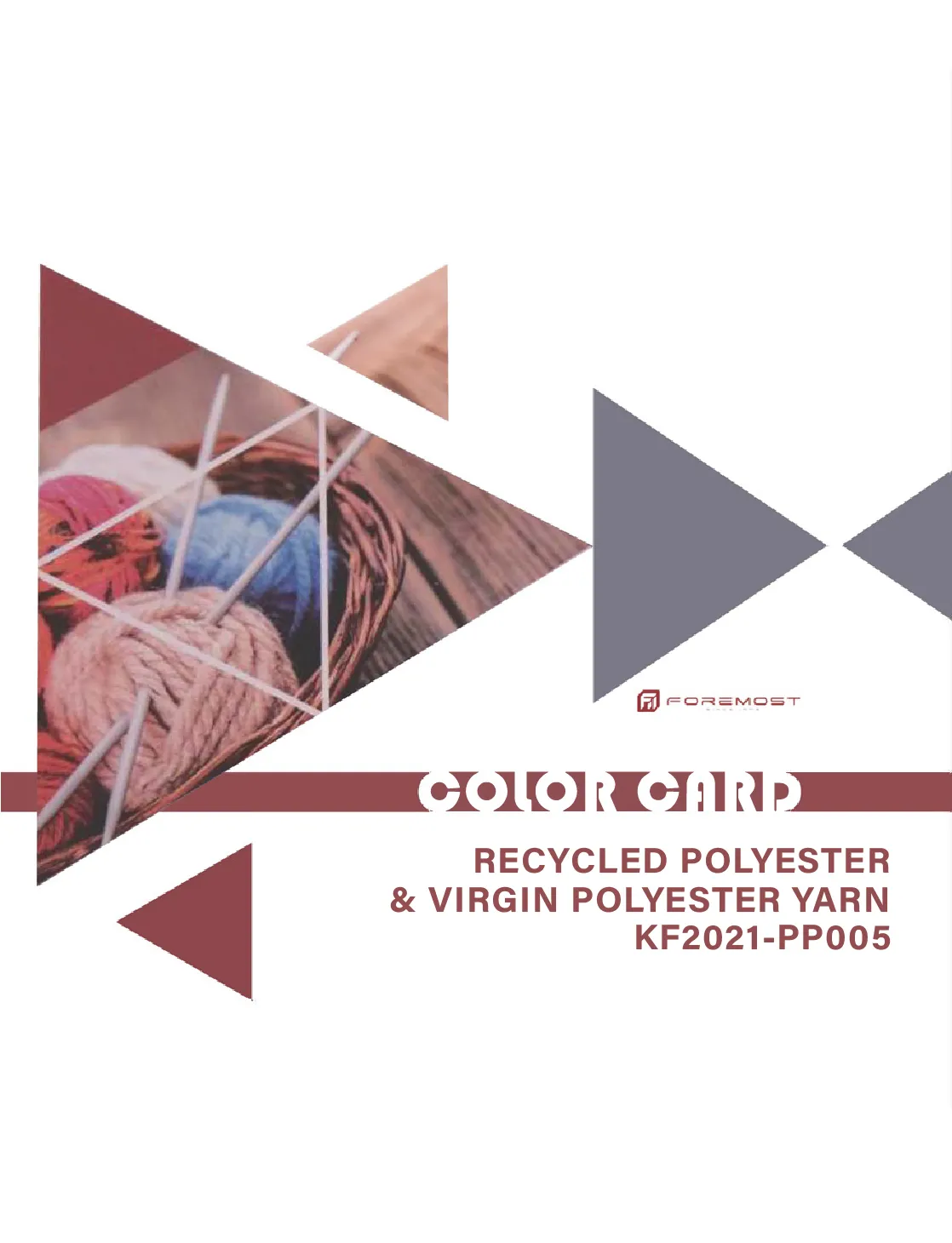 KF2021-PP005 de poliéster reciclado y poliéster virgen