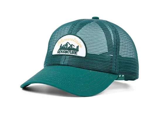 Sombreros de malla completa personalizados con logotipo de parche