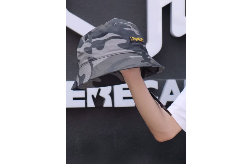 Sombrero de cubo de camuflaje estampado personalizado 100% algodón para hombres