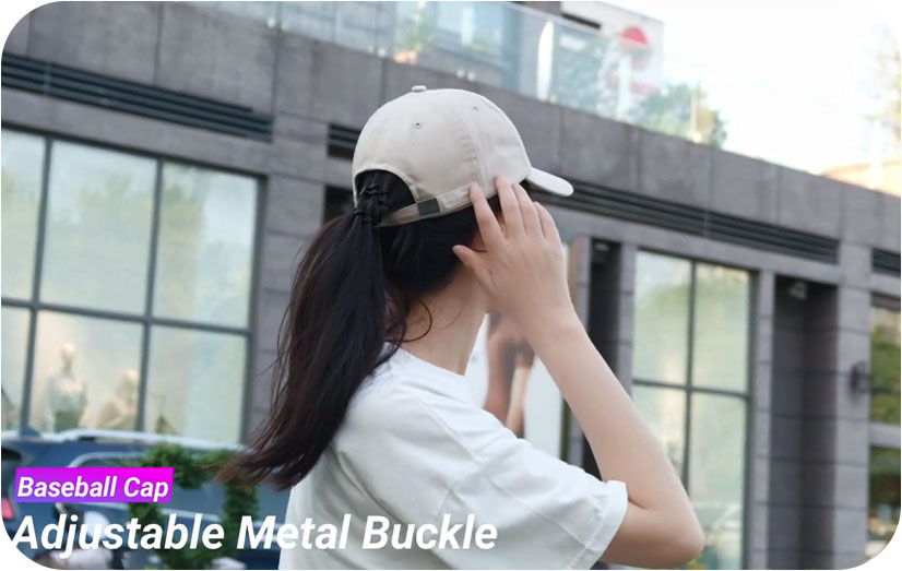 Pantalla de vídeo de 6 gorras de béisbol con panel de satén personalizado