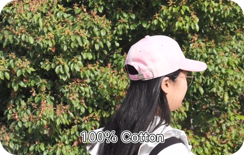 Pantalla de vídeo de gorras de béisbol impresas de teñido personalizado