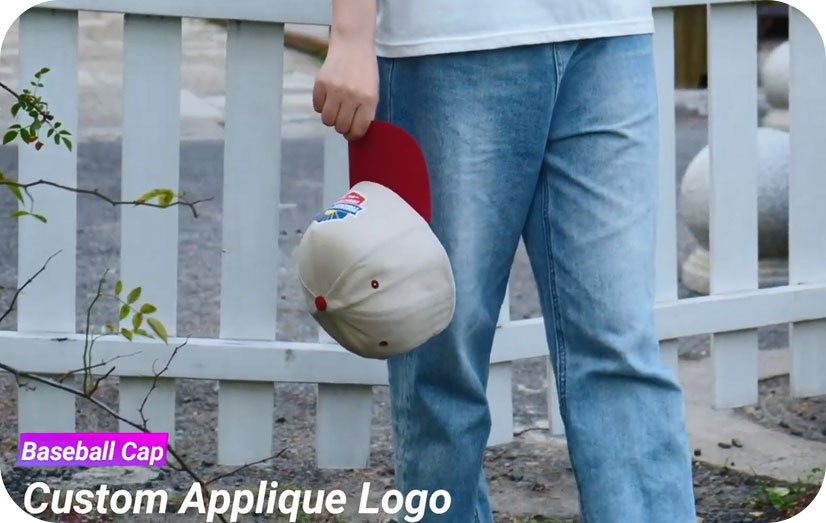 Pantalla de vídeo de dos tonos personalizados 5 gorras de béisbol