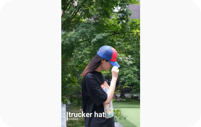 Pantalla de vídeo de los sombreros de camionero de espuma estampados personalizados