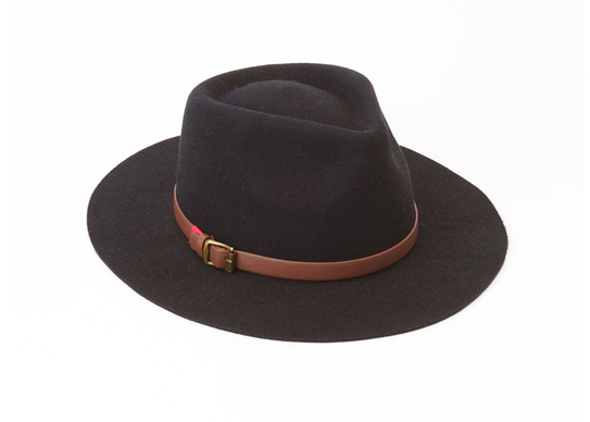 Sombreros de fieltro de lana de borde ancho personalizados