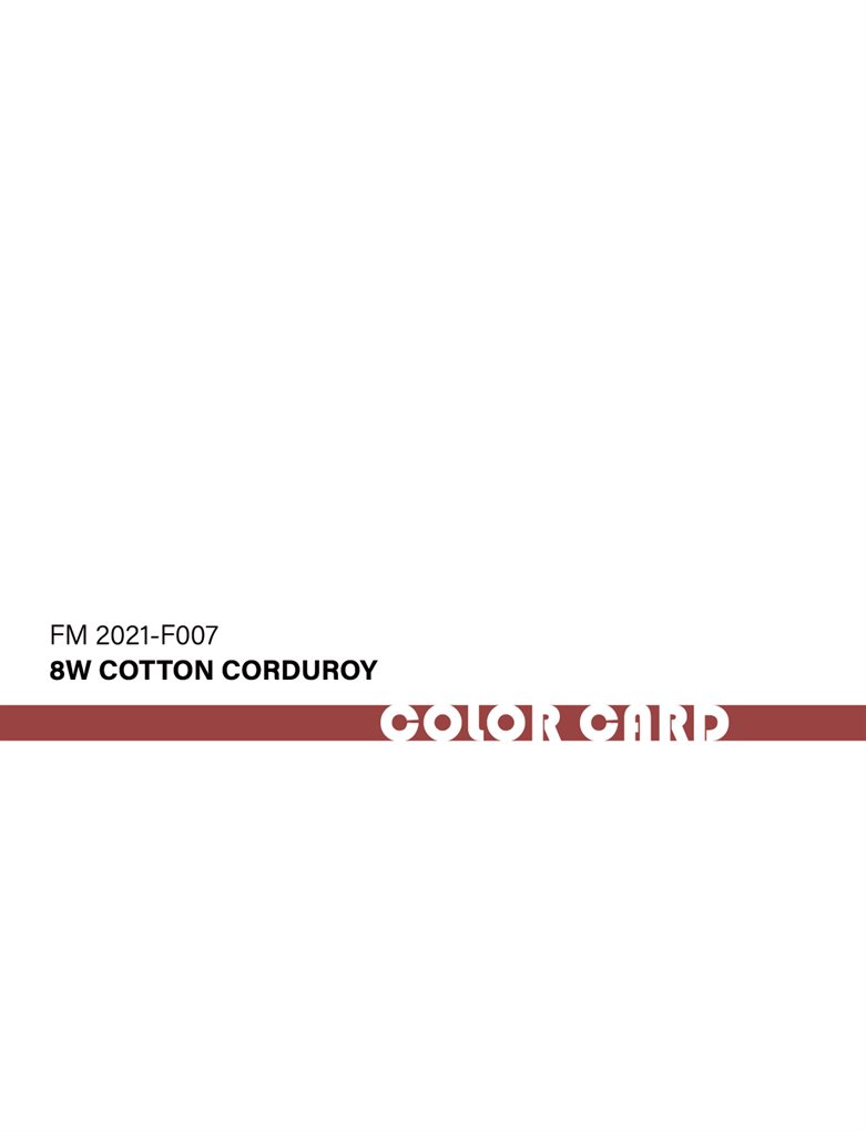 FM2021-F007-11W de pana de algodón