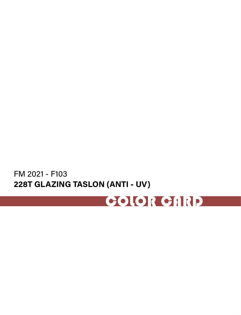 FM2021-F103 228T Acristalamiento Taslon(Anti-UV)