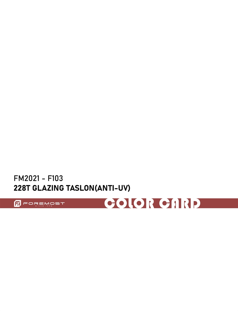 FM2021-F103 228T Acristalamiento Taslon - Anti UV